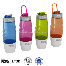 BPA gratuit clair en plastique vide bouteille d&#39;eau de sport en gros 600 ML